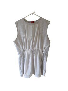 Women’s Nike Bonded Grey Sleeveless Muscle Tee Relaxed Fit Tank Top Size Large
